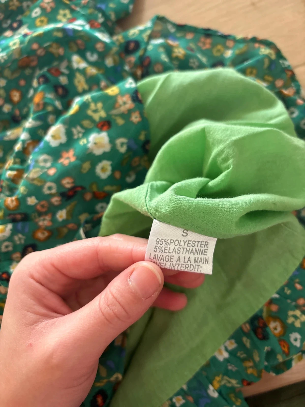 Green long-sleeved dress Emma & Ella size S / 36 – photo 5